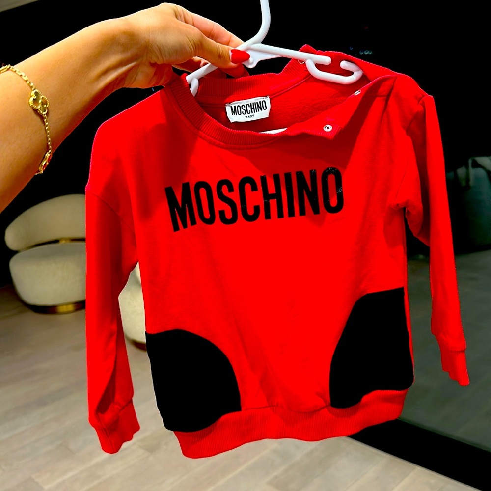 Authentic moschino sweatshirt kids